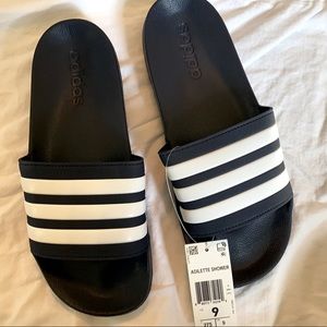 NWT Men’s Adidas Shower Slides, Navy